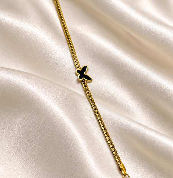 The Golden Butterfly Charm Bracelet