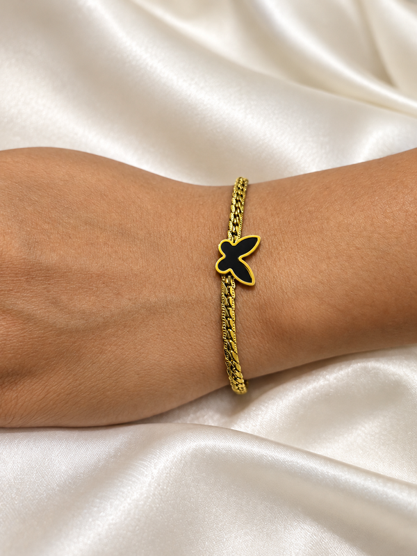 The Golden Butterfly Charm Bracelet