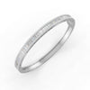 3.79 Ct Baguette & Round Natural Moissanite Women's Bangle Bracelet 14K Gold Plated
