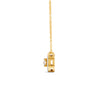 0.17 Ct Round Cut Moissanite Women's Heart Necklace Pendant 14K Gold Plated