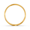 Elegant Gold Bangle with Sleek Cutout Design 14K Gold Plated