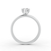 Marquise Cut Real Moissanite 6 Prong Solitaire Ring 14K Gold Plated
