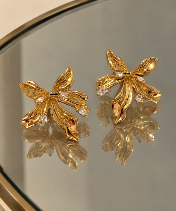 The Sculpted Bloom Earrings