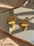 The Golden Heart Bow Earrings