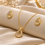 Classic Teardrop Necklace Set