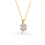 3.21 Ct Heart Cut Moissanite Women's Heart Necklace Pendant 14K Gold Plated