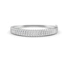 1.90 Ct Round Cut Natural Moissanite Women's Bangle Bracelets 14K Gold Plated