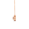 0.17 Ct Round Cut Moissanite Women's Heart Necklace Pendant 14K Gold Plated