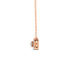 0.30 Ct Round Cut Moissanite Women's Halo Necklace Pendant 14K Gold Plated