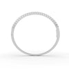 1.90 Ct Round Cut Natural Moissanite Women's Bangle Bracelets 14K Gold Plated