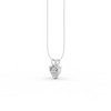 Heart Cut Moissanite Solitaire Pendant 14K Gold Plated