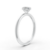 Princess Cut Real Moissanite Claw Prong Solitaire Ring 14K Gold Plated