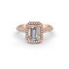 2.50 Ct Radiant Cut Moissanite Engagement Ring 14K Gold Plated